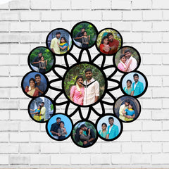 Flower Round Clock