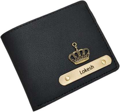 Mens Wallet With Customised Name & Charm
