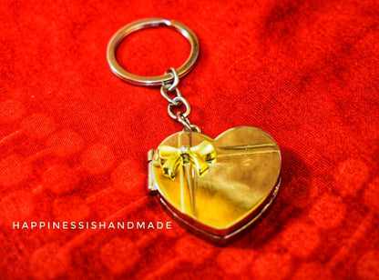 Double Heart Photo Keychain – A Perfect Gift