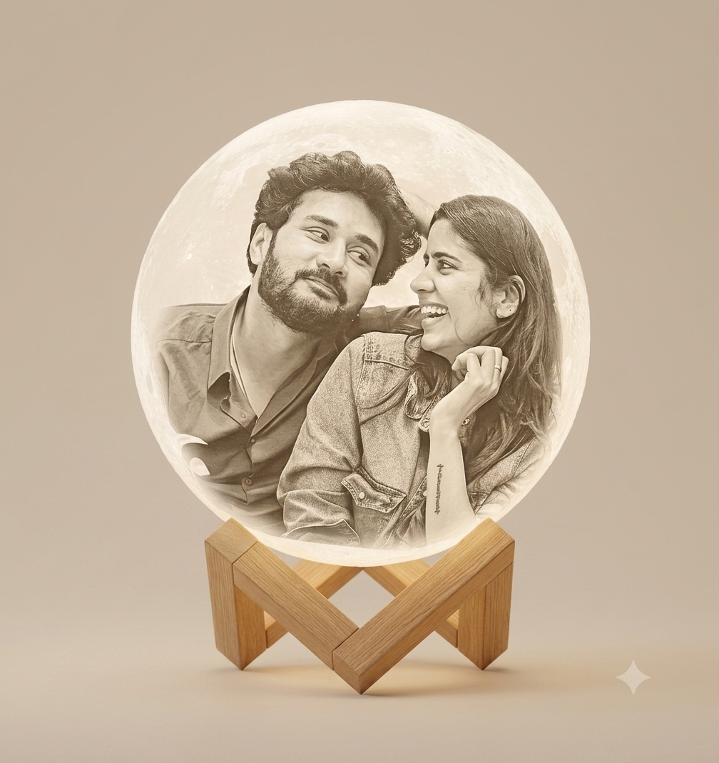 Personalized Photo Moon Lamp