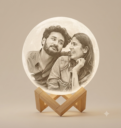 Personalized Photo Moon Lamp