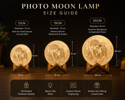 Personalized Photo Moon Lamp