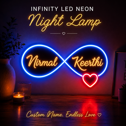 Infinity LED Neon Night Lamp