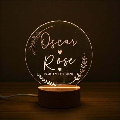 Personalized LED Night Light 