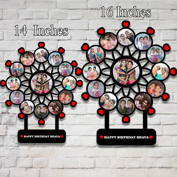 Personalized  Photo Wall Clock hover