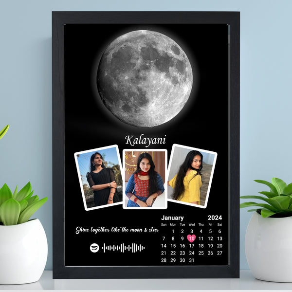 Moon with photo birthday